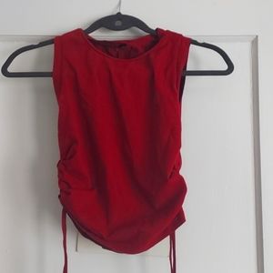 Red, shein, top